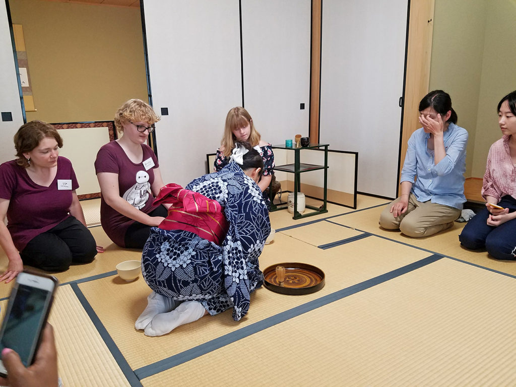 tea ceremony session at KCP